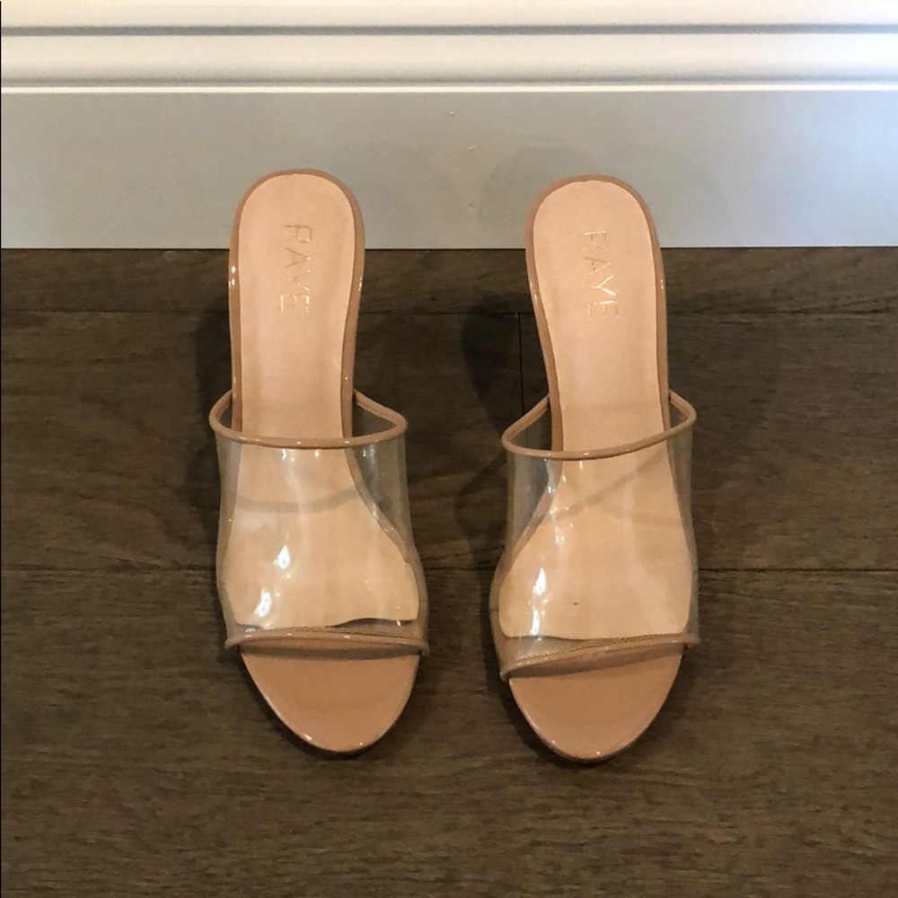 Never worn RAYE x Revolve heels.